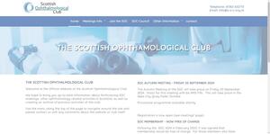 Website designed for Scottish Opthalmology Club